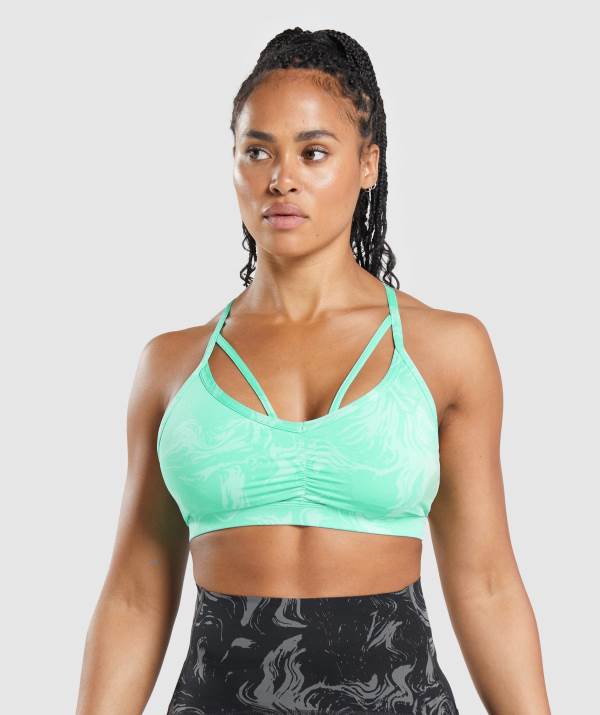 Damske Športové Podprsenky Gymshark GS Power Svetlo Tyrkysové | SR6253049